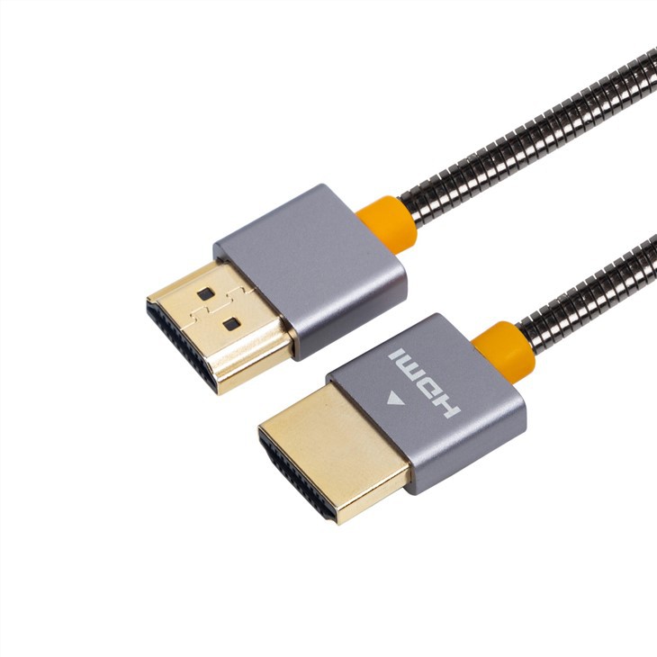 Edelstahl-HDMI-zu-HDMI-4K-Kabel